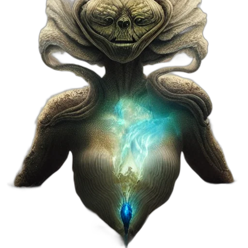 mask, creature, staff, face transparent PNG cut-out