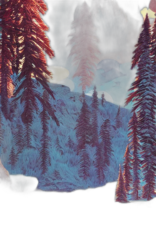 tree, jacket, hat, photorealistic transparent PNG cut-out
