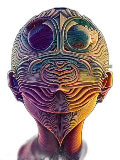 mask, face, robot, crown transparent PNG cut-out