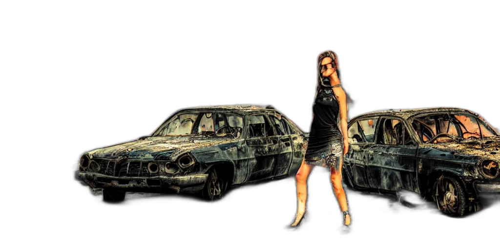 car, photorealistic, concept art, 3d render transparent PNG cut-out