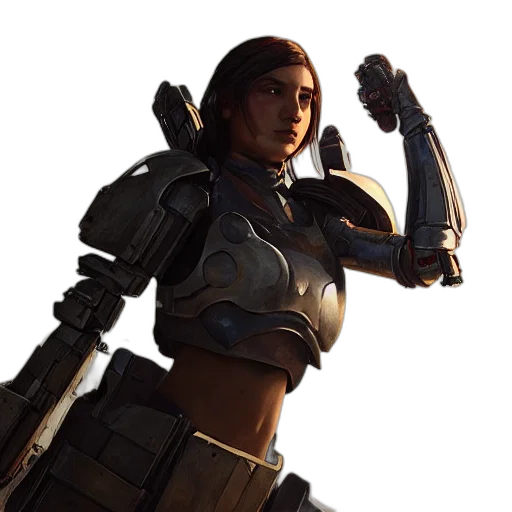 robot, weapon, staff, concept art transparent PNG cut-out