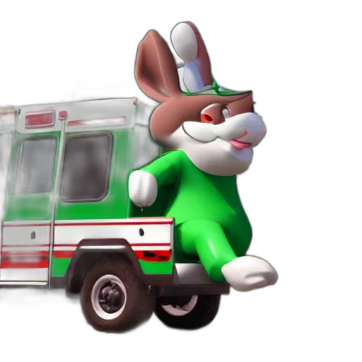 car, animal, staff, concept art transparent PNG cut-out