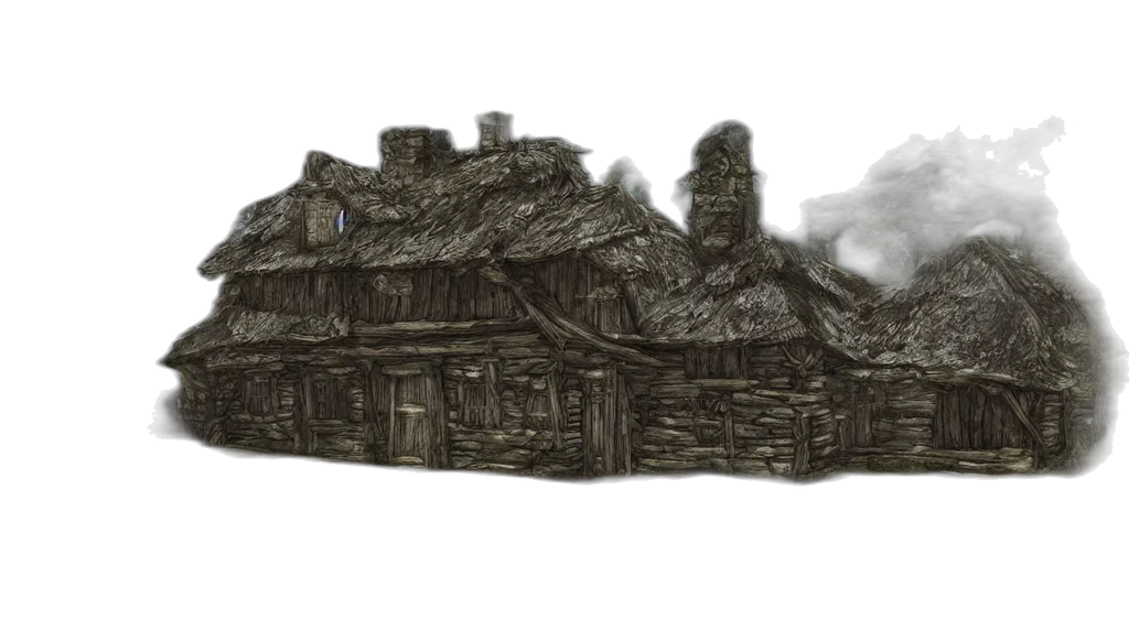 building, 3d render, concept art, fantasy art transparent PNG cut-out
