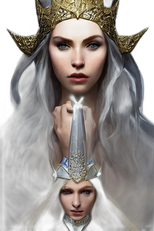 crown, sword, jewelry, dragon transparent PNG cut-out