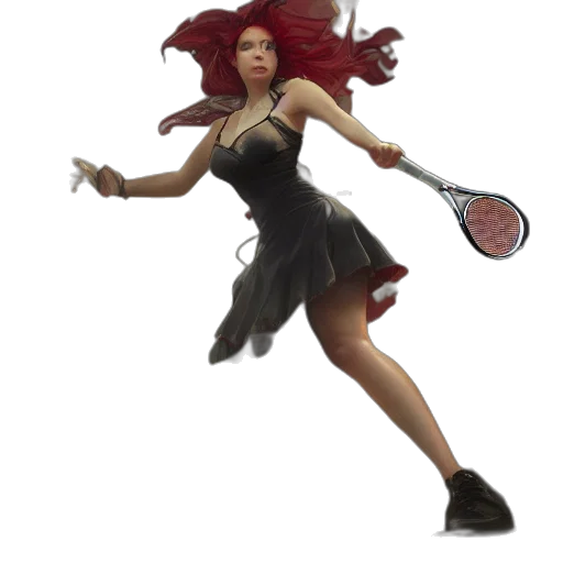 dress, staff, hair, concept art transparent PNG cut-out