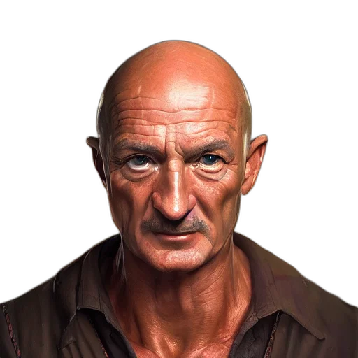 face, jacket, mask, staff transparent PNG cut-out