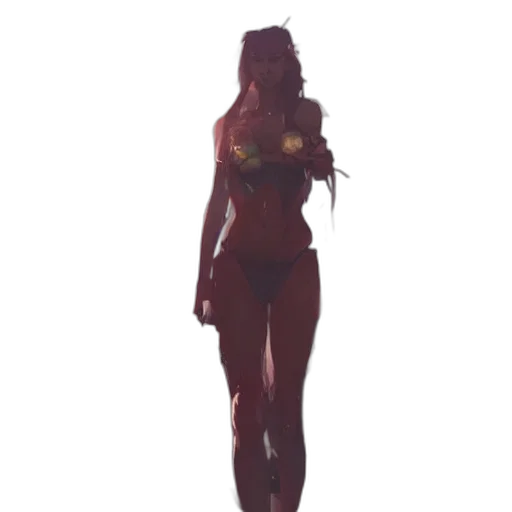 dress, staff, creature, crown transparent PNG cut-out