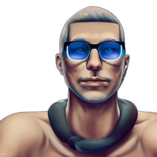 face, mask, cyberpunk, concept art transparent PNG cut-out