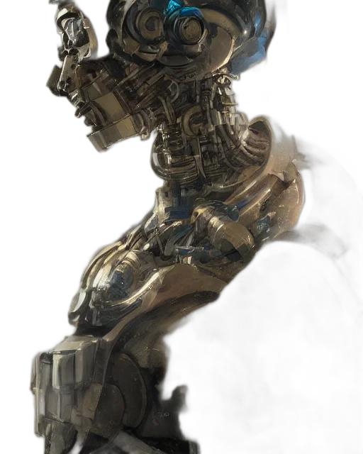 robot, weapon, mask, face transparent PNG cut-out
