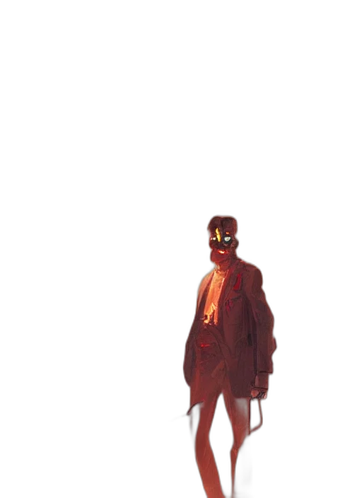 mask, jacket, dress, creature transparent PNG cut-out