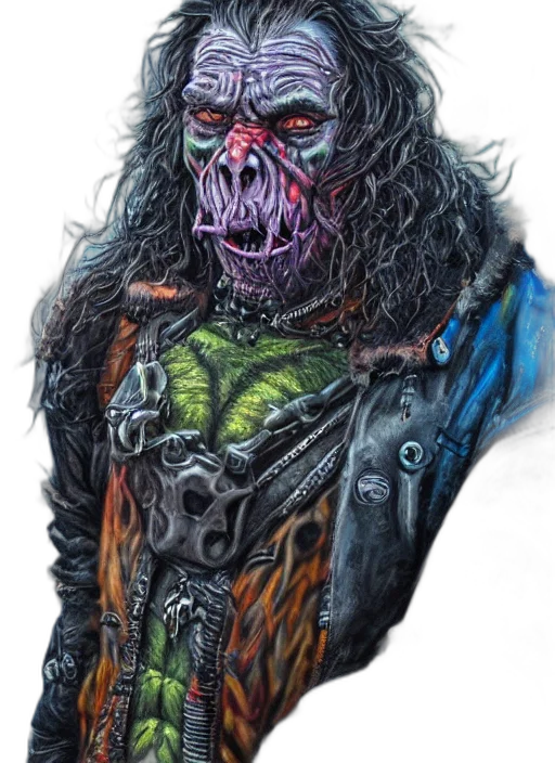creature, mask, face, jacket transparent PNG cut-out