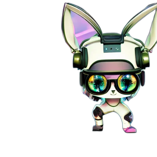 robot, mask, staff, cyberpunk transparent PNG cut-out