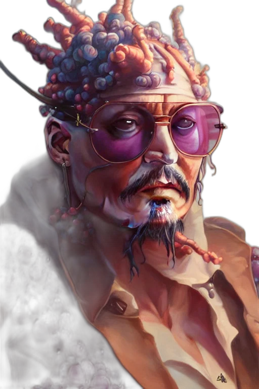 face, staff, mask, cyberpunk transparent PNG cut-out