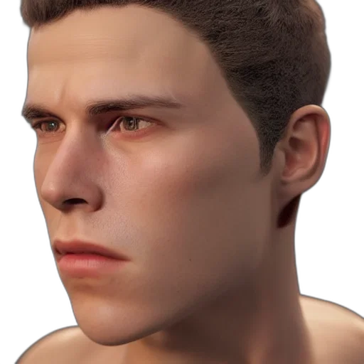 face, hair, mask, creature transparent PNG cut-out