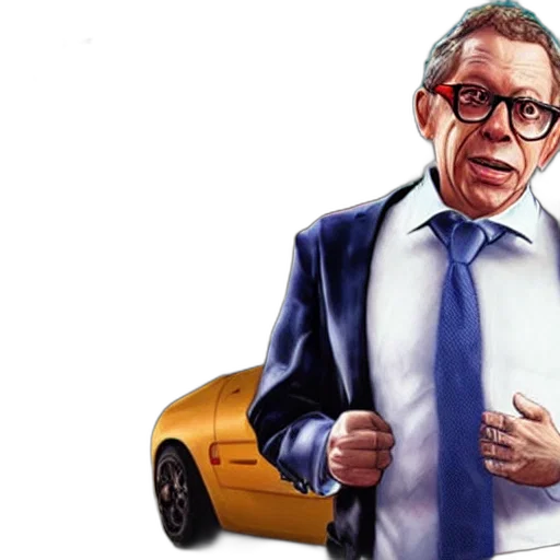 car, photorealistic, concept art, cartoon transparent PNG cut-out