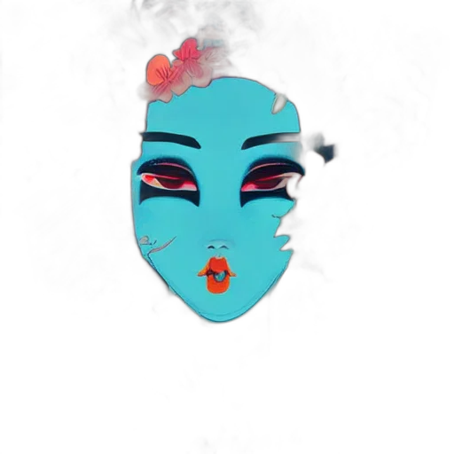 mask, face, crown, creature transparent PNG cut-out