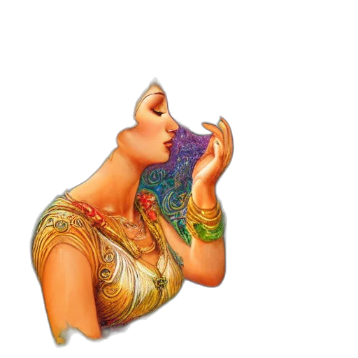 jewelry, dress, fantasy art, 3d render transparent PNG cut-out