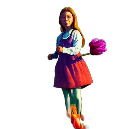 dress, robot, staff, shoes transparent PNG cut-out