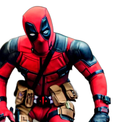 comic book art, concept art, 3d render, red transparent PNG cut-out