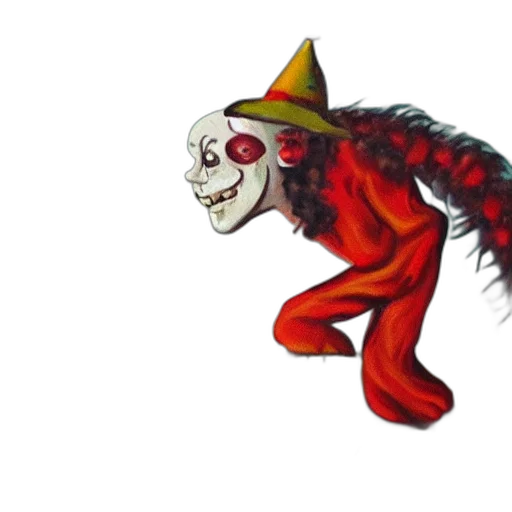 creature, mask, staff, animal transparent PNG cut-out