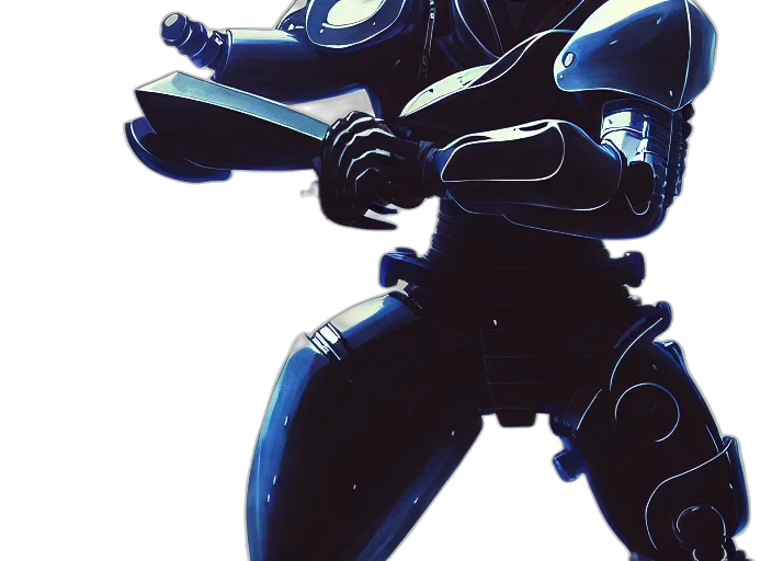 robot, weapon, shoes, mask transparent PNG cut-out