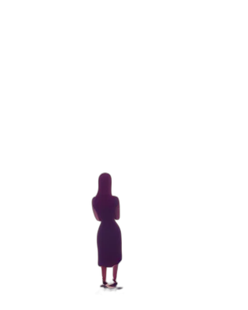 dress, robot, staff, face transparent PNG cut-out