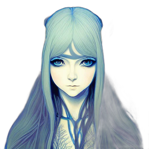 face, mask, staff, creature transparent PNG cut-out
