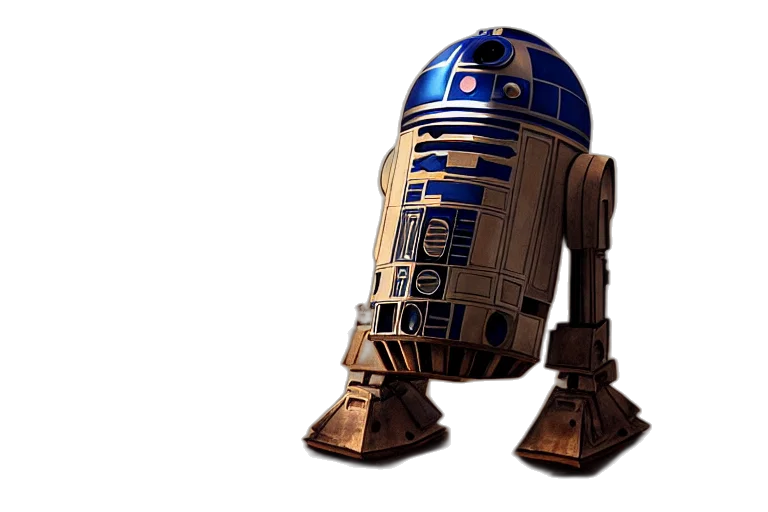 robot, 3d render, concept art, pixel art transparent PNG cut-out