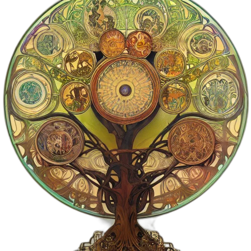 staff, jewelry, crown, tree transparent PNG cut-out