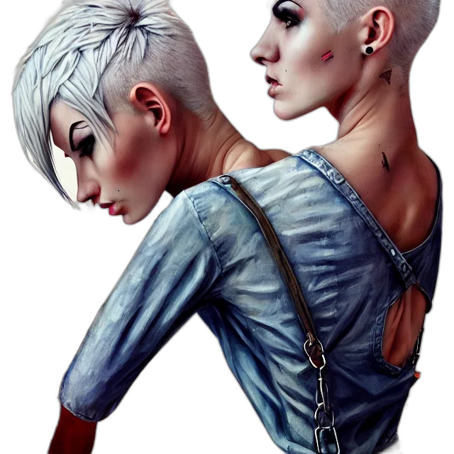face, jacket, concept art, fantasy art transparent PNG cut-out