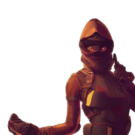 mask, weapon, staff, jacket transparent PNG cut-out