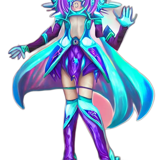 vaporwave, fantasy art, concept art, anime transparent PNG cut-out