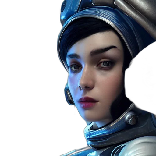 robot, face, staff, concept art transparent PNG cut-out