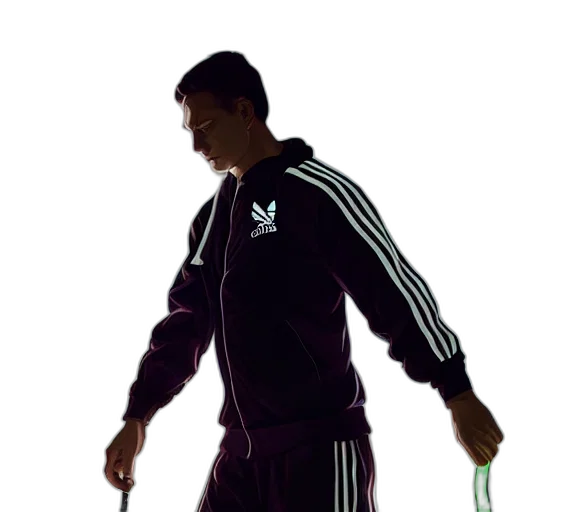 staff, jacket, pixel art, 3d render transparent PNG cut-out