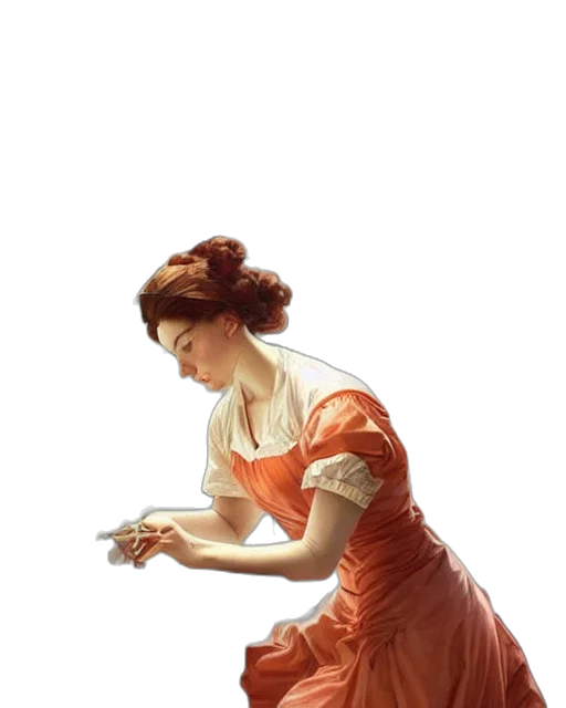 dress, staff, jewelry, food transparent PNG cut-out