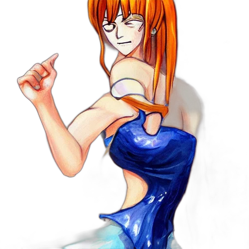 dress, robot, staff, watercolor transparent PNG cut-out