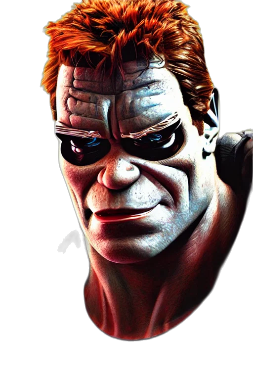 face, mask, comic book art, photorealistic transparent PNG cut-out
