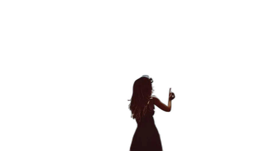 dress, staff, hair, umbrella transparent PNG cut-out