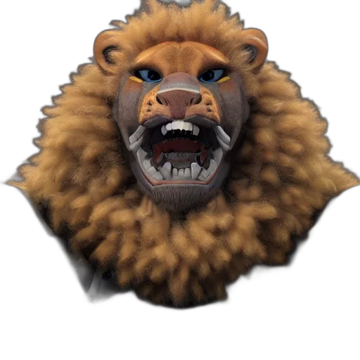 animal, crown, face, creature transparent PNG cut-out