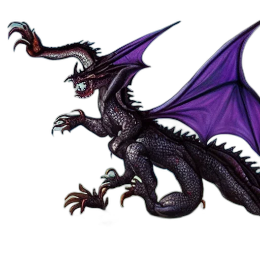 dragon, creature, animal, staff transparent PNG cut-out