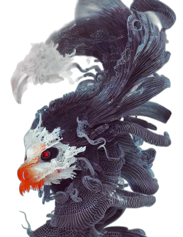 dragon, creature, mask, animal transparent PNG cut-out