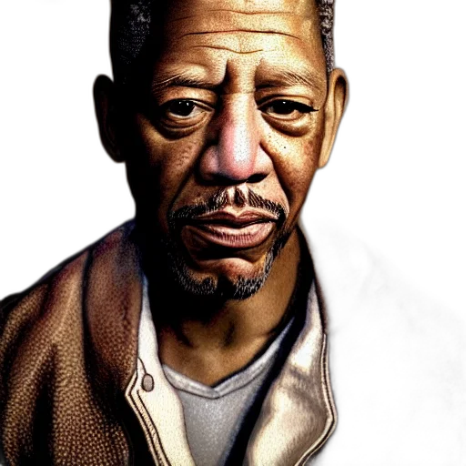 face, staff, photorealistic, comic book art transparent PNG cut-out