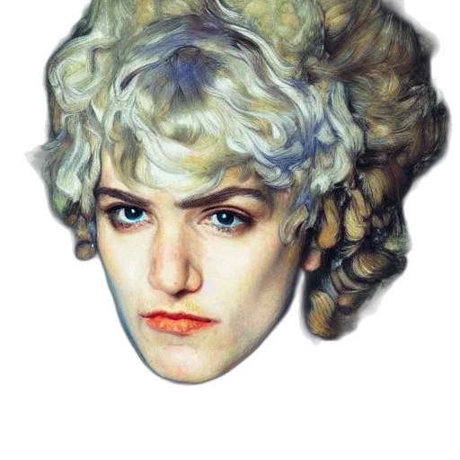 face, crown, hair, mask transparent PNG cut-out