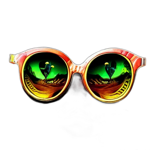 3d render, neon, portrait, cat transparent PNG cut-out