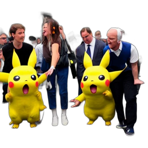 mark, zuckerberg, pikachu transparent PNG cut-out