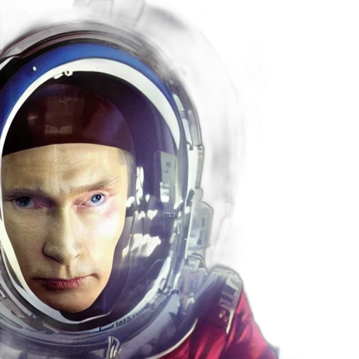 face, outer space, film, still transparent PNG cut-out