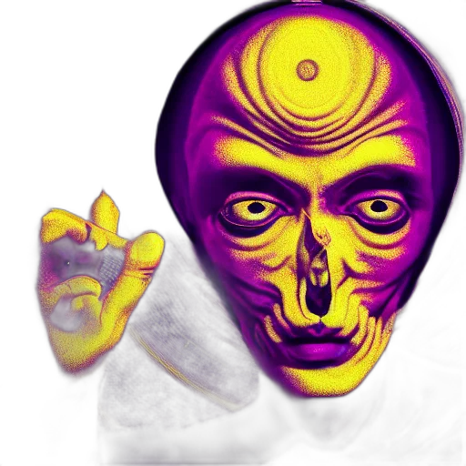 mask, face, creature, staff transparent PNG cut-out