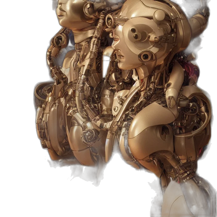 robot, mask, jewelry, weapon transparent PNG cut-out