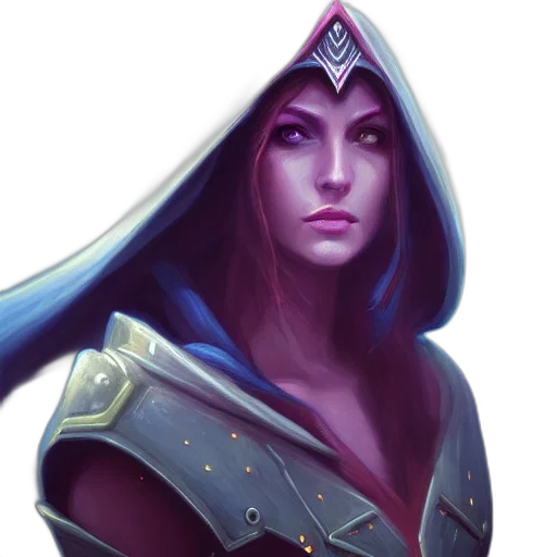 face, fantasy art, concept art, comic book art transparent PNG cut-out