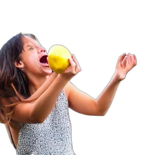 food, weapon, photorealistic, lemon transparent PNG cut-out